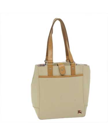 Burberry Classic Beige Canvas Tote Bag - image 1