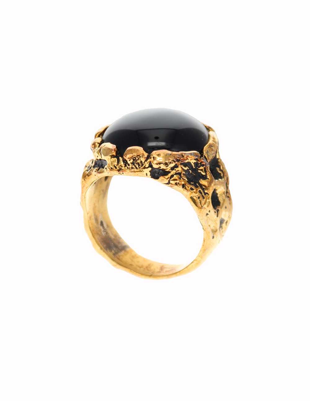 Han Cholo Han Cholo Vermeil Onyx Ring - image 2