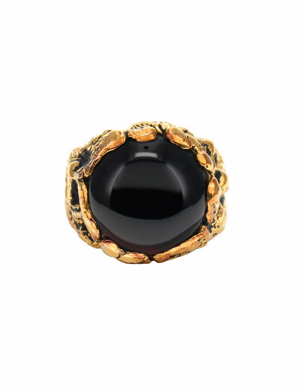 Han Cholo Han Cholo Vermeil Onyx Ring - image 3