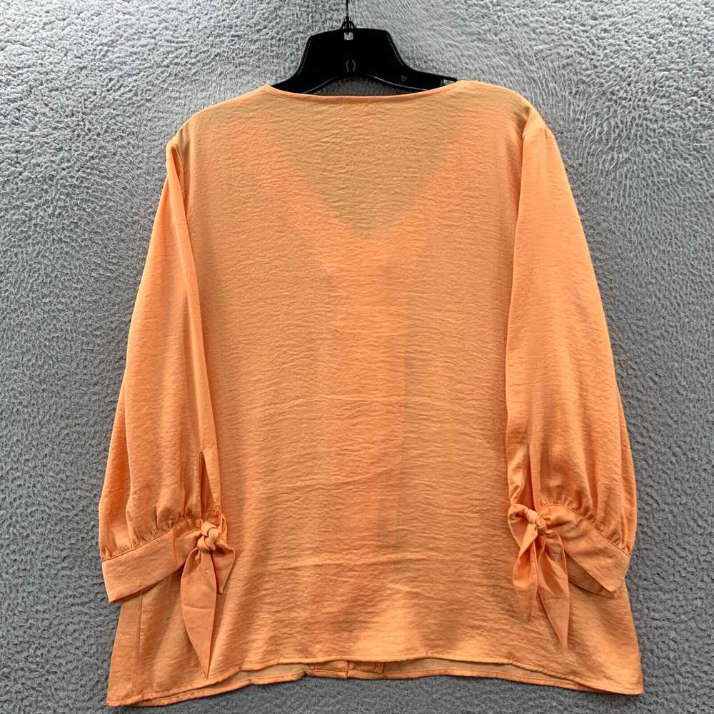 Vintage CHICOS Blouse Womens Size 2 Large Top 3/4… - image 2