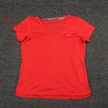 Reebok Reebok Shirt Womens Large Red PlayDry V-Ne… - image 1