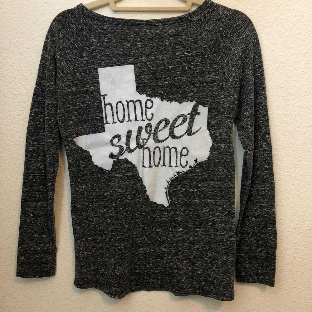 Other Women’s Gry/Blk “Home Sweet Home” Texas Lon… - image 2