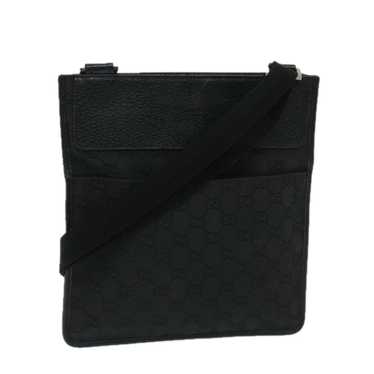 Gucci GUCCI GG Canvas Shoulder Bag Black 27639 Au… - image 1