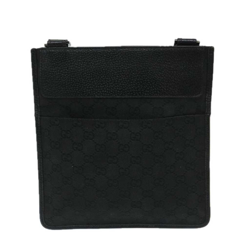 Gucci GUCCI GG Canvas Shoulder Bag Black 27639 Au… - image 2