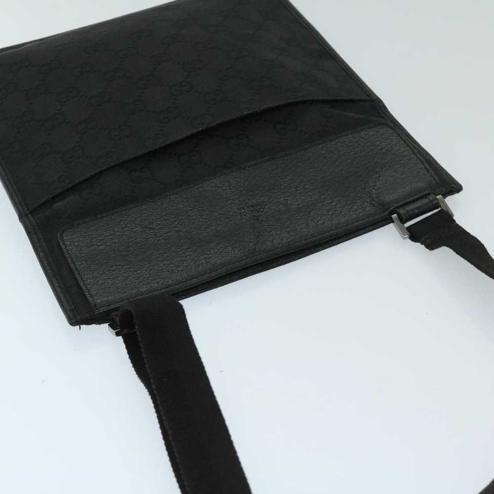 Gucci GUCCI GG Canvas Shoulder Bag Black 27639 Au… - image 6