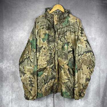 Cabelas Vintage Cabelas Camo Woodland Rain Jacket