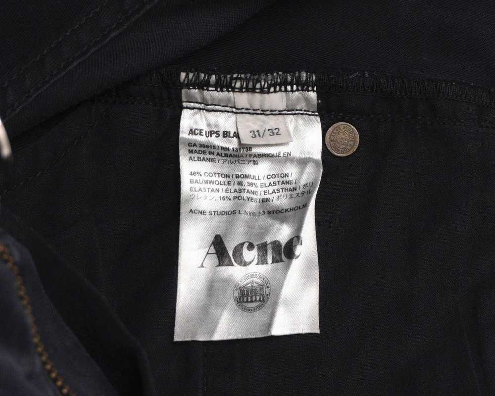 Acne Studios Acne Studios Ace Ups Used Black Deni… - image 6