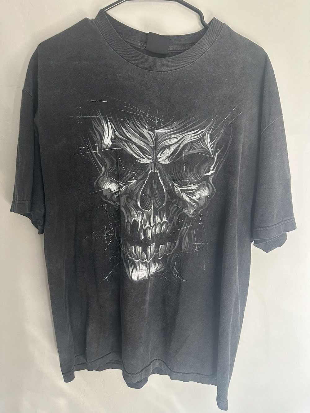 Streetwear Vintage Grunge Skull T shirt - image 1