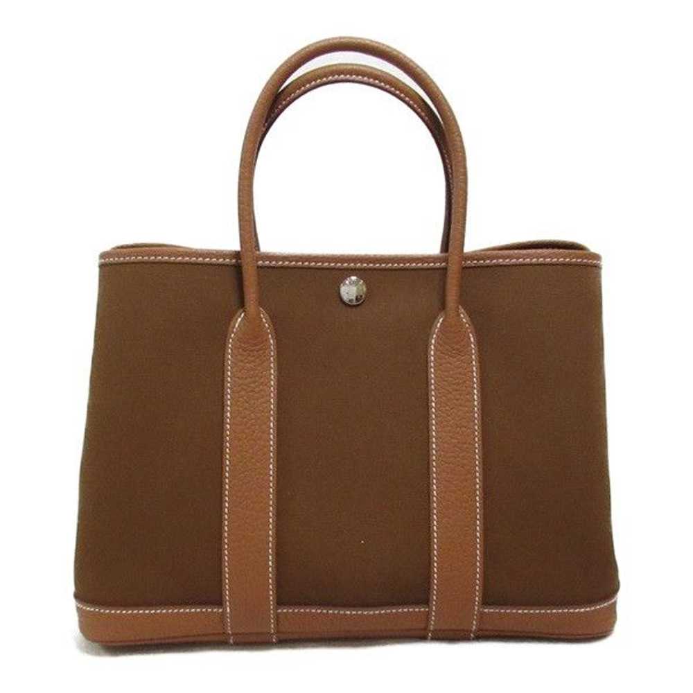 Hermes Hermes Toile Garden Party TPM Canvas Tote … - image 2