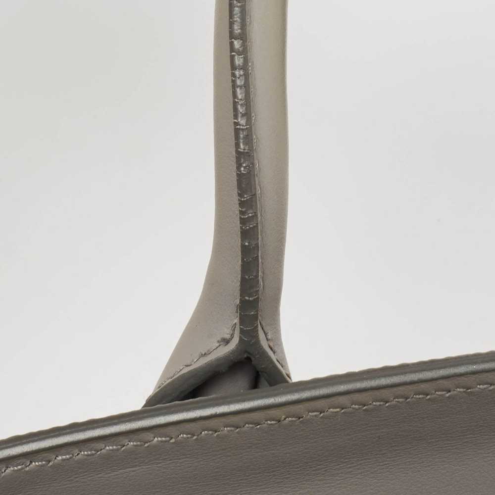Prada PRADA Grey Saffiano Cuir Leather Monochrome… - image 6