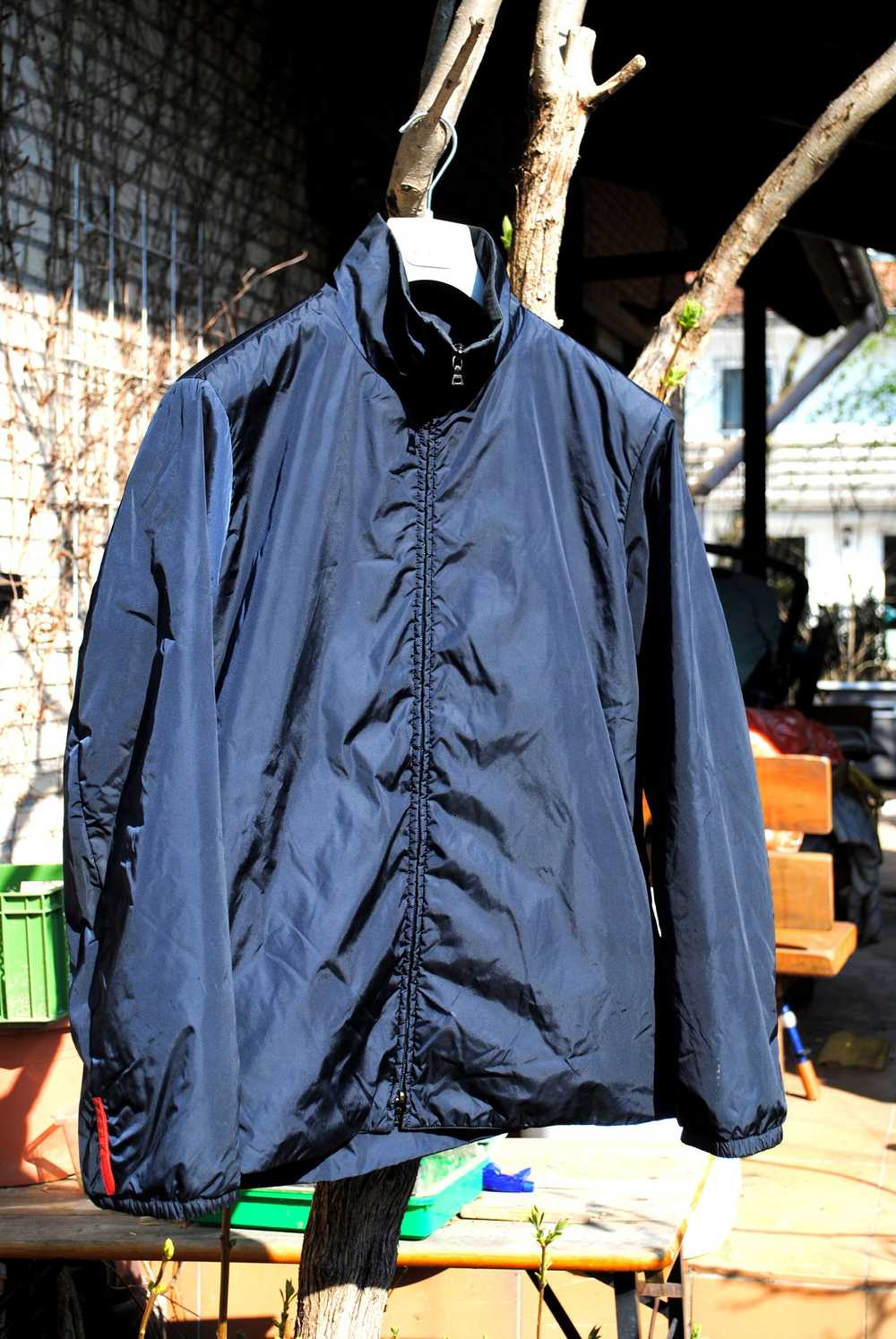 Prada Linea Rossa Navy Blue Nylon Jacket - image 1