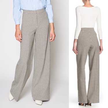 Joie Joie Jeslyn Beige Plaid High Waist Trousers … - image 1