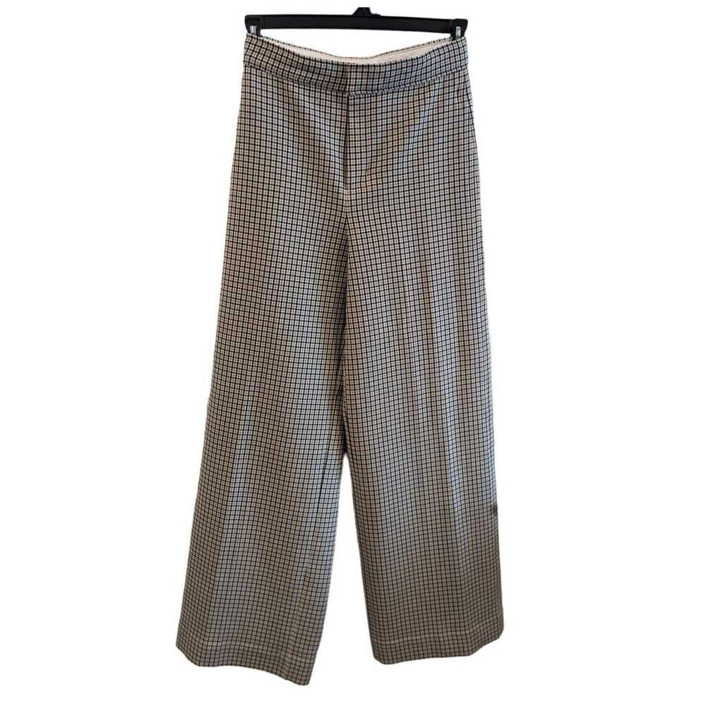 Joie Joie Jeslyn Beige Plaid High Waist Trousers … - image 2