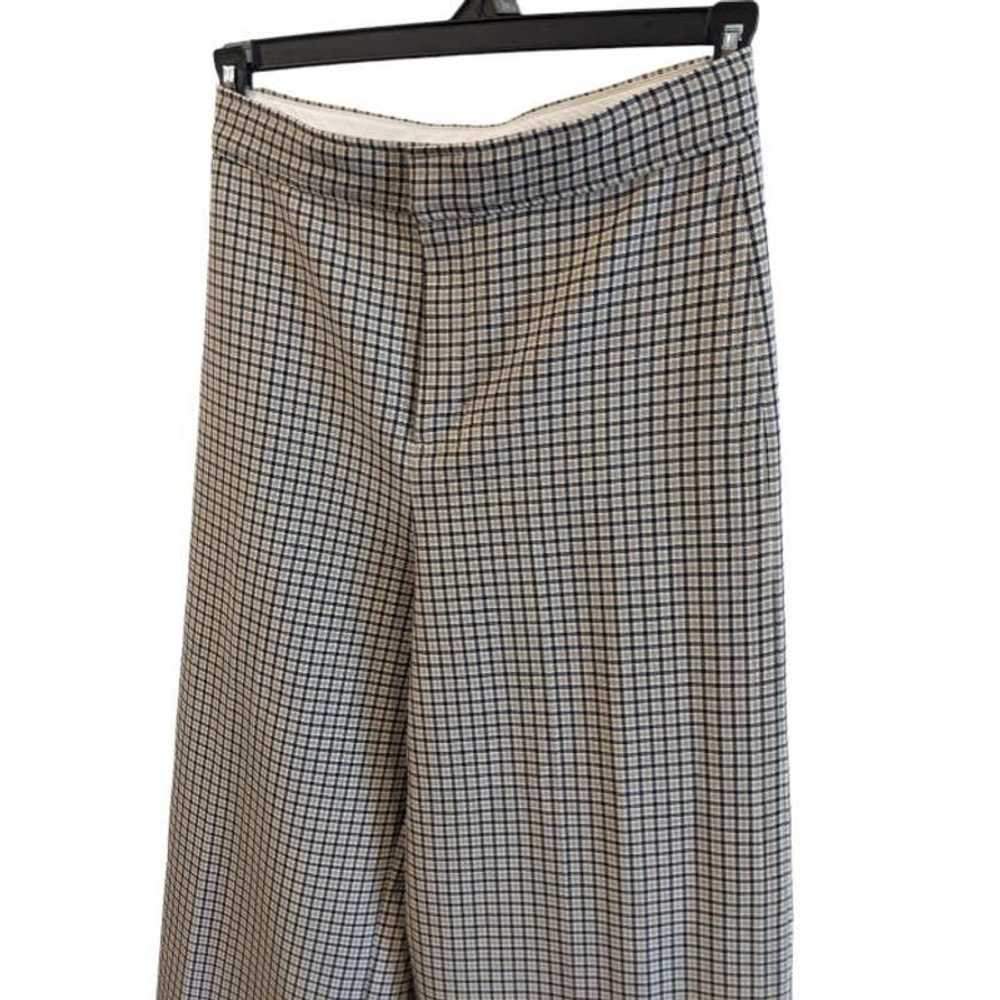 Joie Joie Jeslyn Beige Plaid High Waist Trousers … - image 4