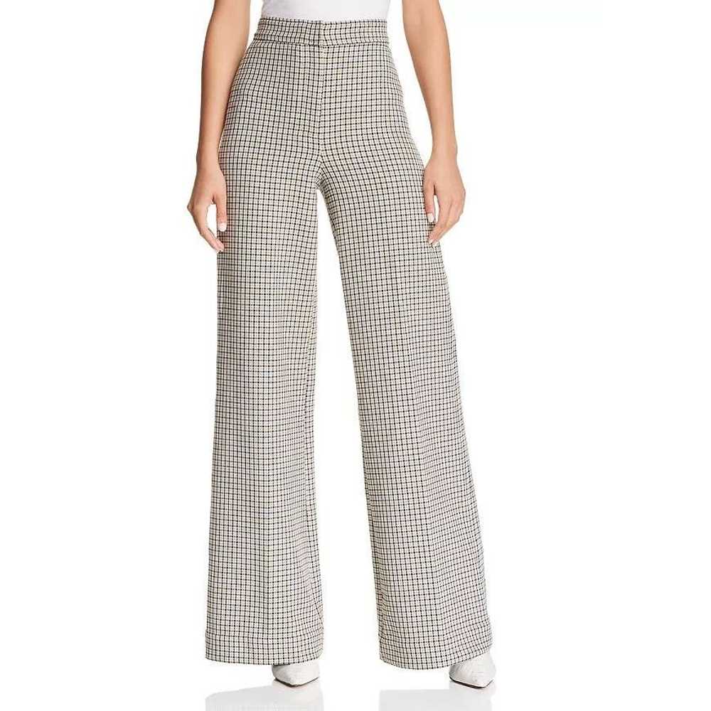 Joie Joie Jeslyn Beige Plaid High Waist Trousers … - image 8