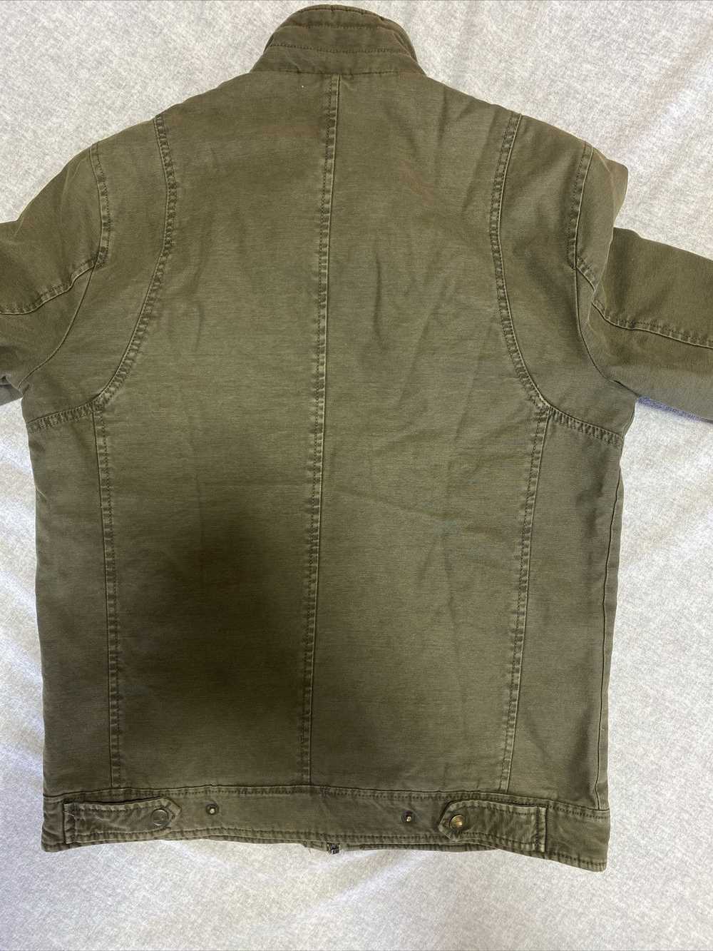 Levi's Levis Jacket Mens Small Green Military Can… - image 2