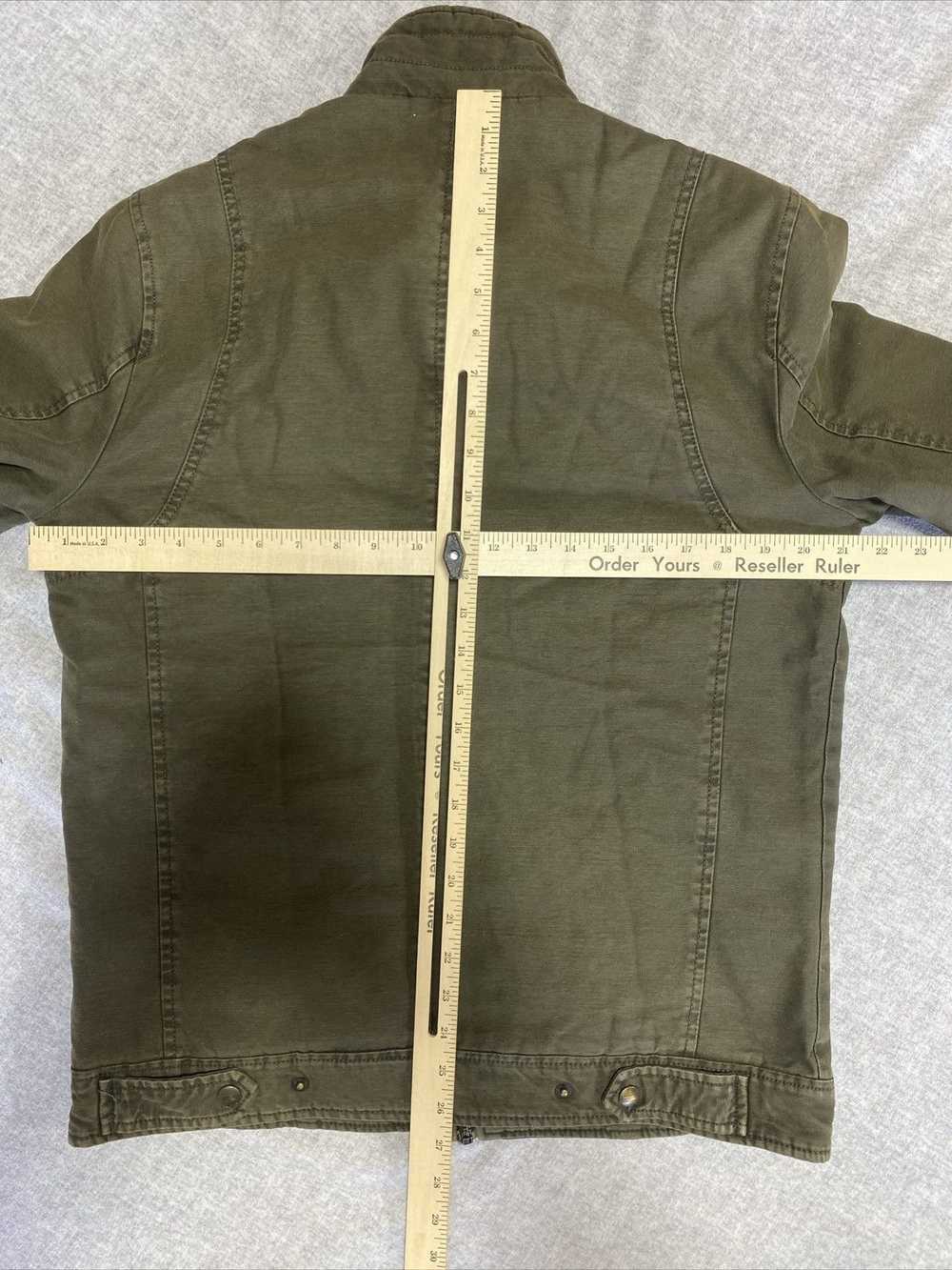 Levi's Levis Jacket Mens Small Green Military Can… - image 7