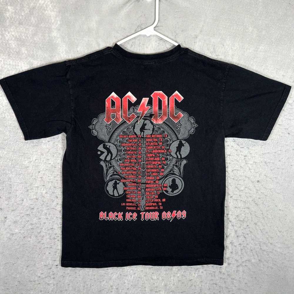 Vintage A1 ACDC Band Black Ice Tour T Shirt Adult… - image 2