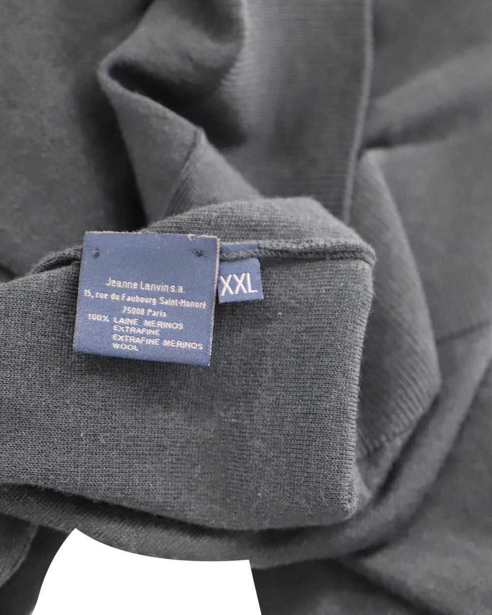 Lanvin Grey Merino Wool V-Neck Sweater for Men - image 4