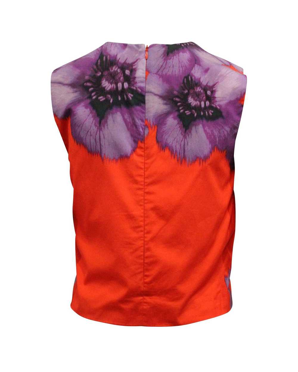 Giambattista Valli Floral Print Sleeveless Top in… - image 3