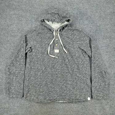 Vince Vince Shirt Men Large Gray Knit Pullover Ho… - image 1