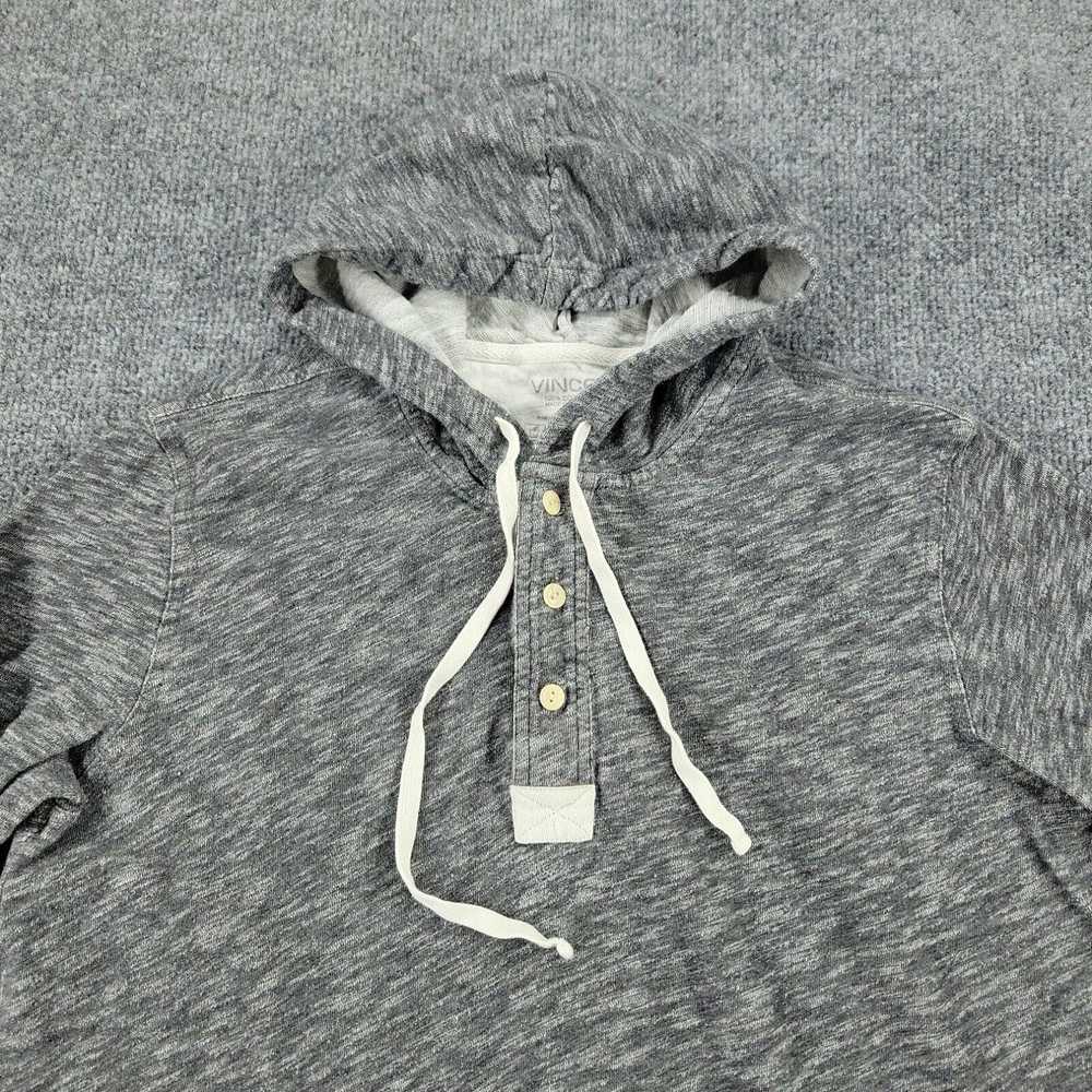 Vince Vince Shirt Men Large Gray Knit Pullover Ho… - image 2