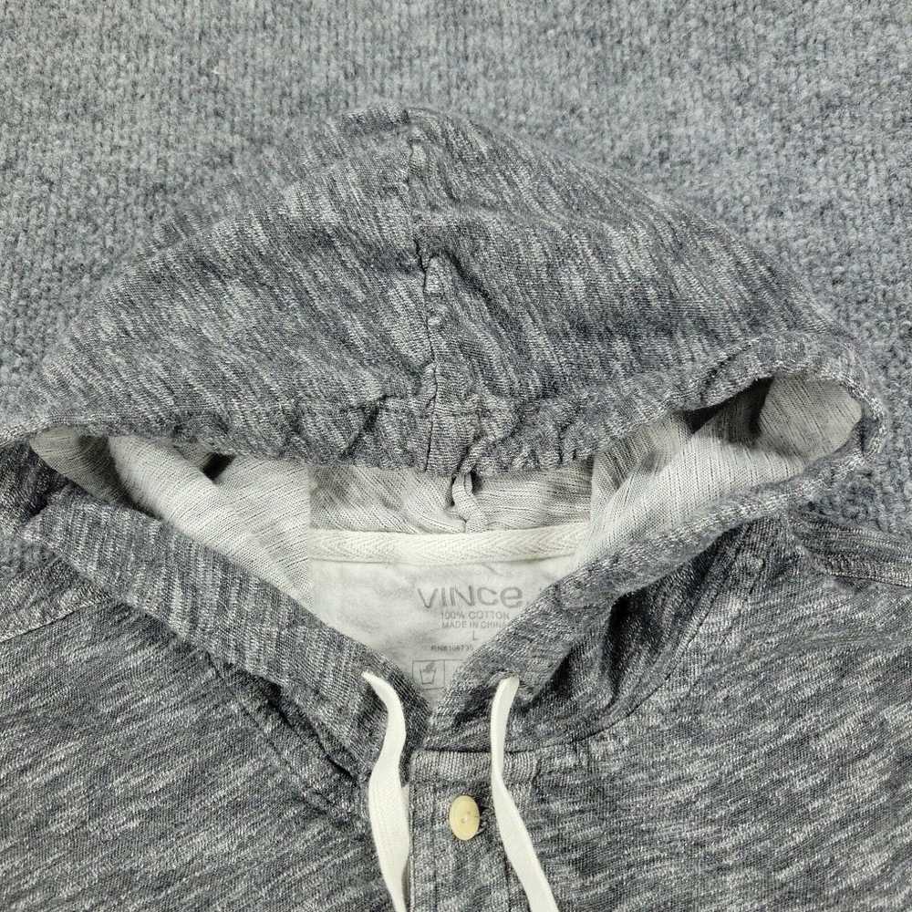 Vince Vince Shirt Men Large Gray Knit Pullover Ho… - image 3