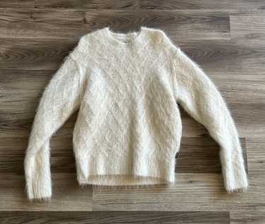 Stussy Stussy Fuzzy Lattice Sweater Ivory size Me… - image 1