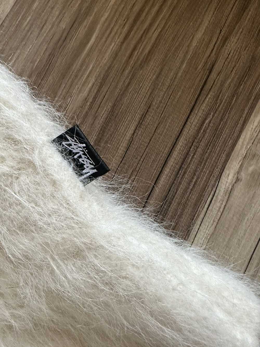 Stussy Stussy Fuzzy Lattice Sweater Ivory size Me… - image 3