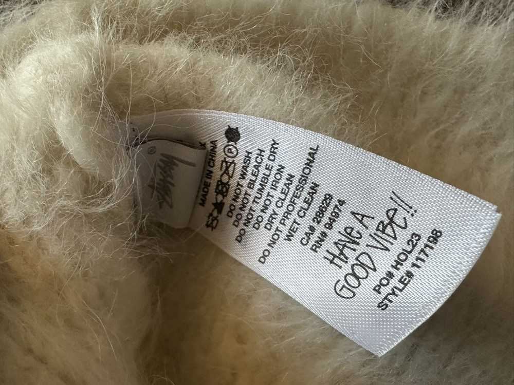 Stussy Stussy Fuzzy Lattice Sweater Ivory size Me… - image 5