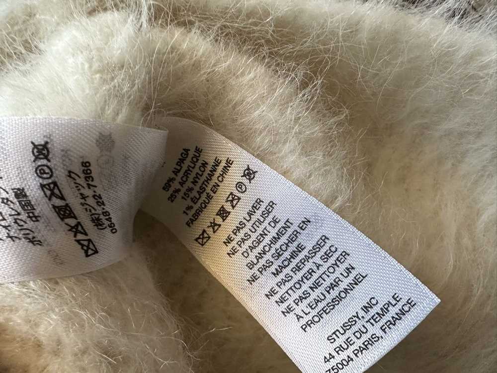 Stussy Stussy Fuzzy Lattice Sweater Ivory size Me… - image 6