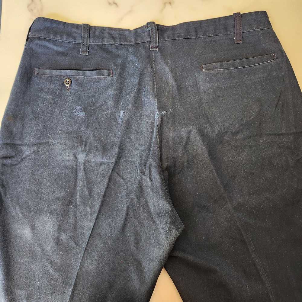 Vintage Vintage 60's mens blue custom made pants … - image 2