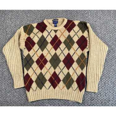 Gant VTG Gant Argyle Pattern Sweater Adult XL Bei… - image 1