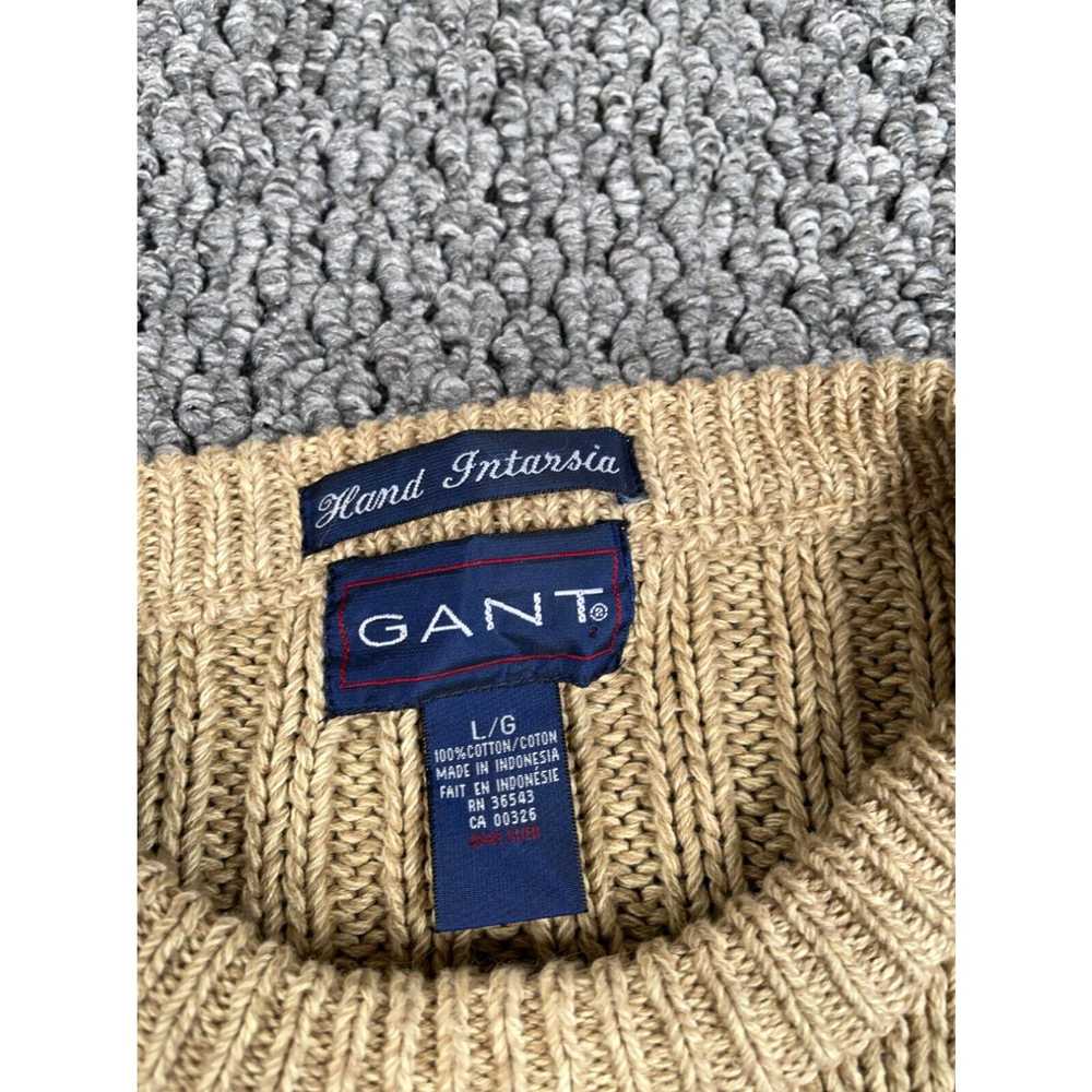 Gant VTG Gant Argyle Pattern Sweater Adult XL Bei… - image 3
