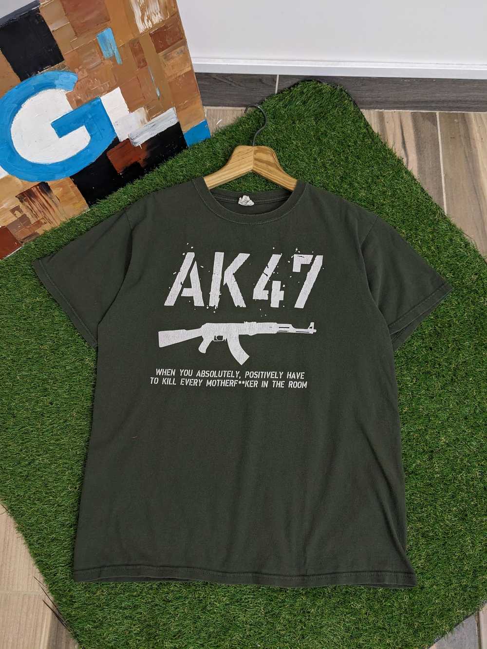 Humor × Streetwear × Vintage AK-47 Vintage T-Shirt - image 3