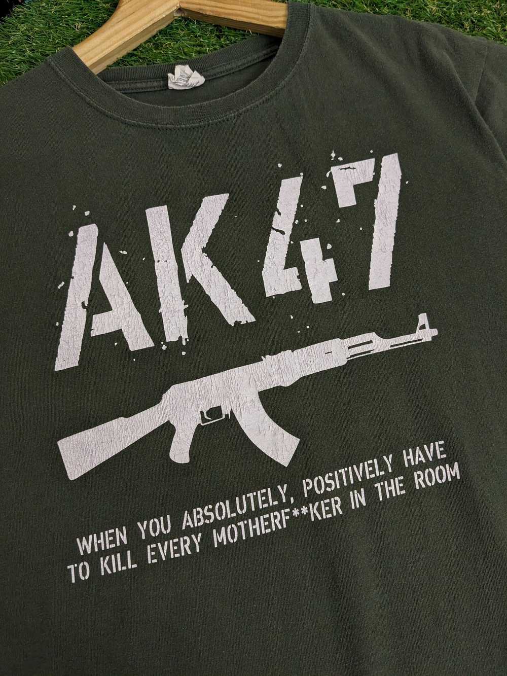 Humor × Streetwear × Vintage AK-47 Vintage T-Shirt - image 6