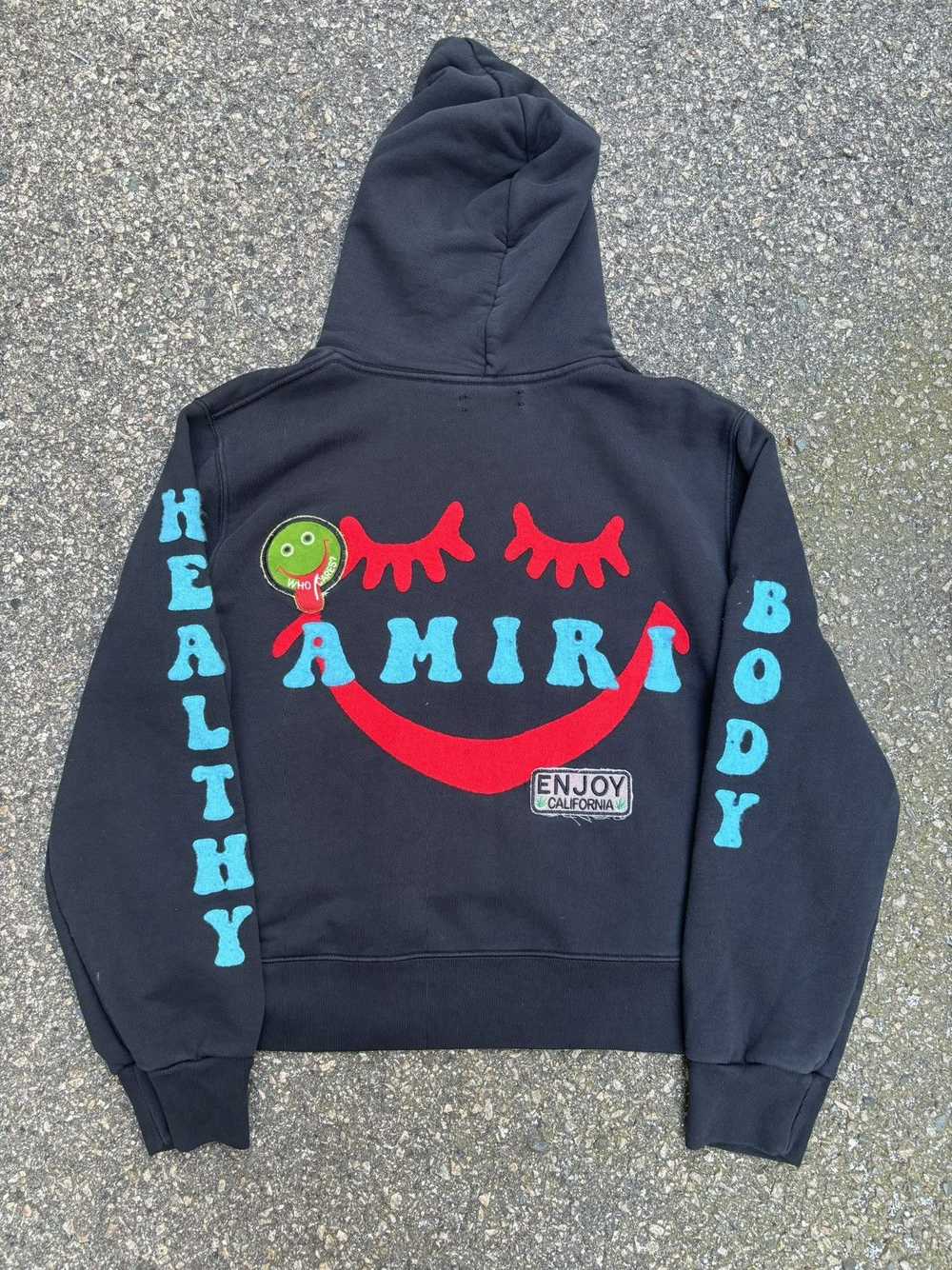 Amiri $2700 Black Healthy Body Patch Sweatsuit - image 4