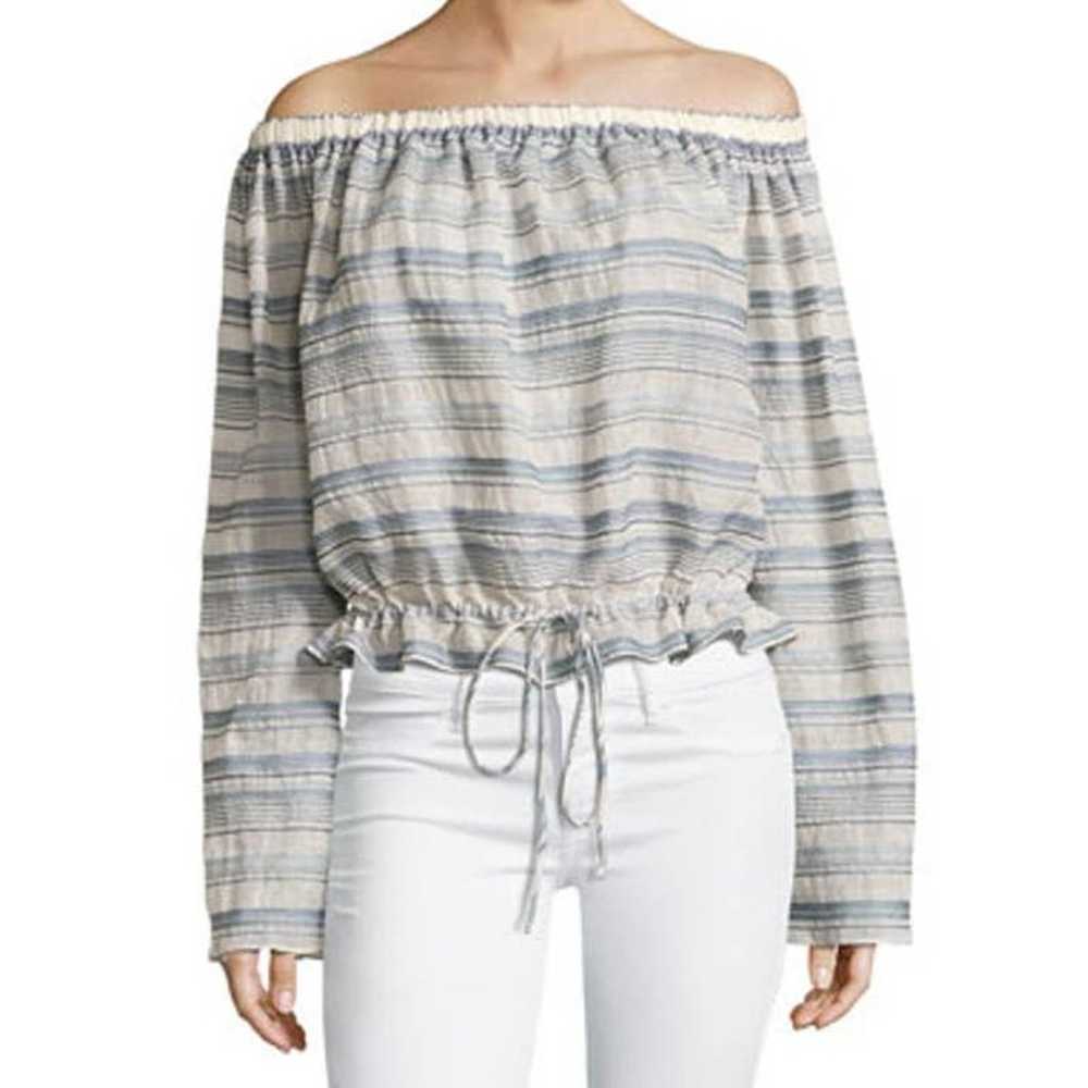 Theory Odettah Vall Striped Off The Shoulder Top … - image 6