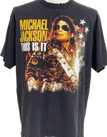 古着 MICHAEL JACKSON THIS IS IT Tシャツ ブラック