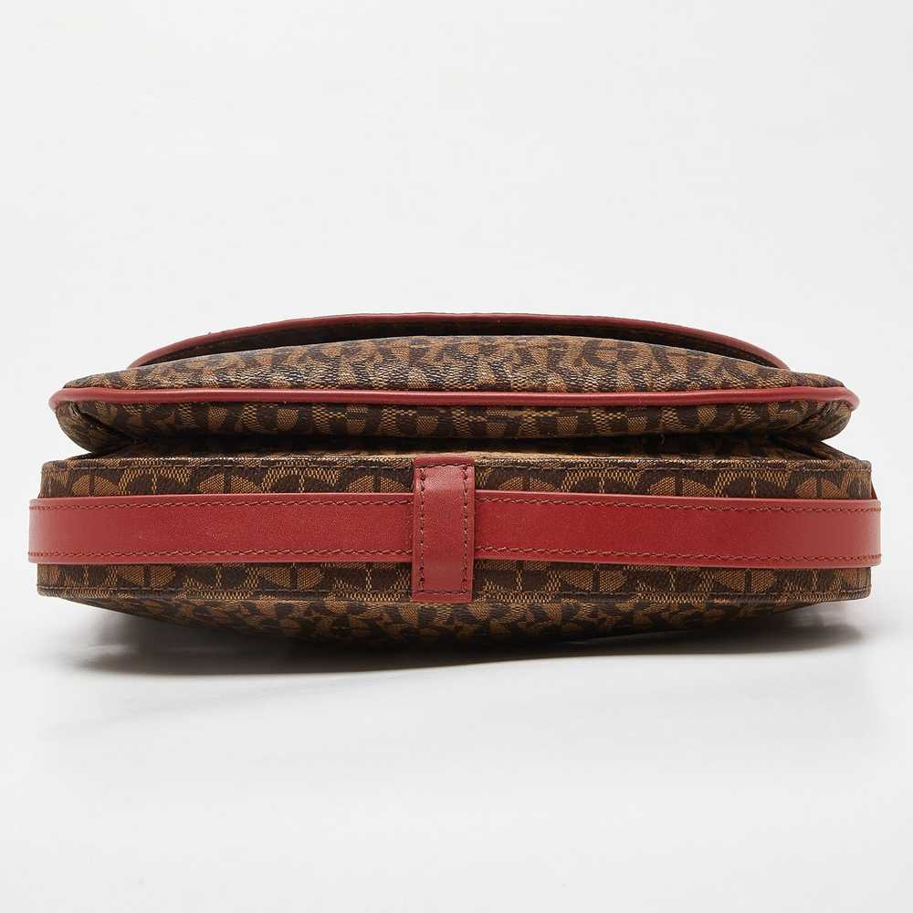 Aigner AIGNER Brown/Red Signature Coated Canvas a… - image 6