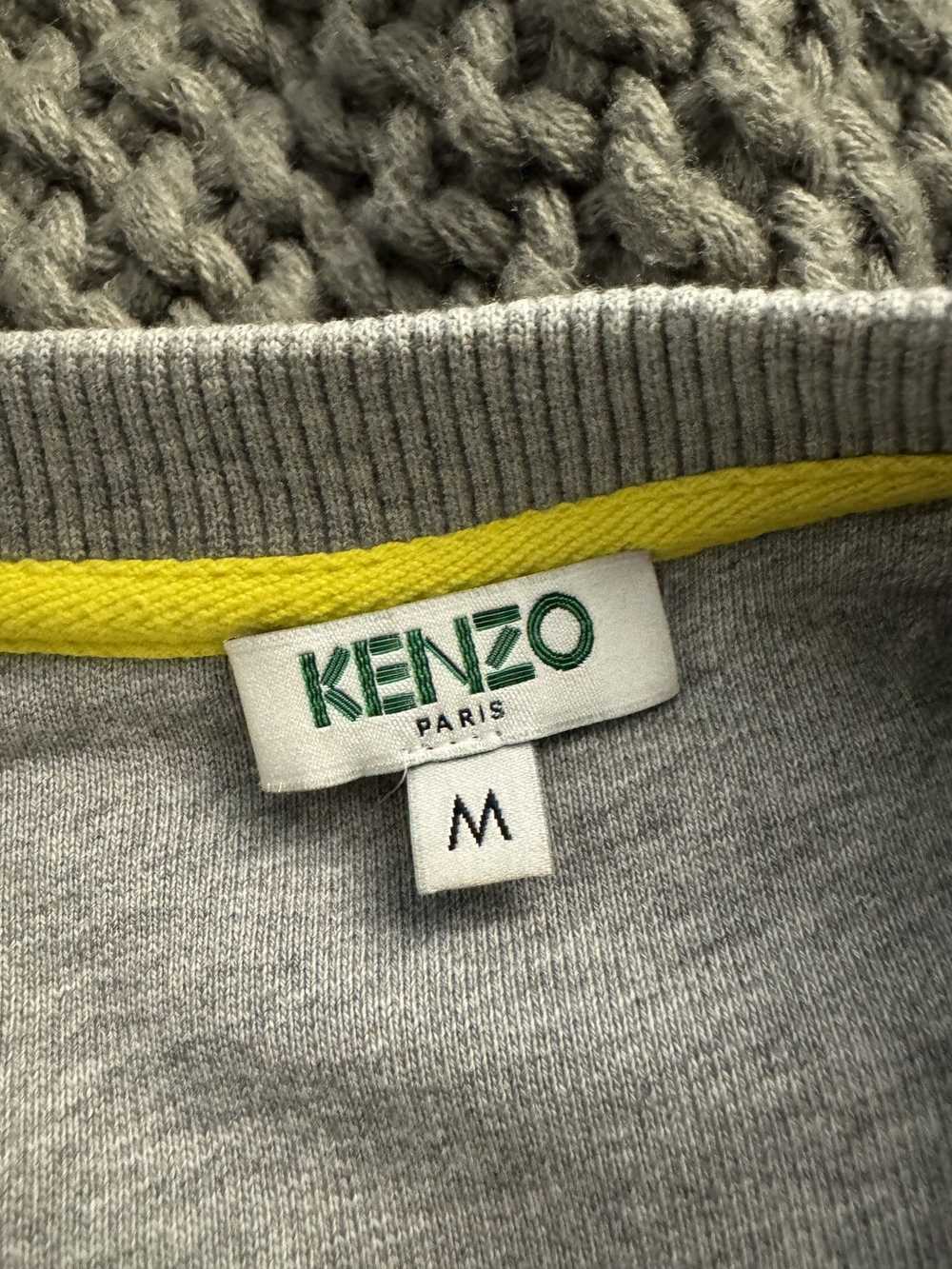 Kenzo KENZO Paris Embroidered Light Grey Crewneck - image 3