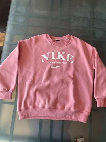 Nike × Vintage VTG Nike Logo Sweatshirt Dirty Pink