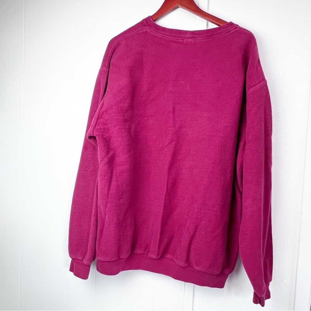 Lands End Vintage Land’s End Red Terry Sweatshirt… - image 5