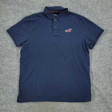 Vintage Hollister Polo Shirt Men XL Blue Epic Fle… - image 1