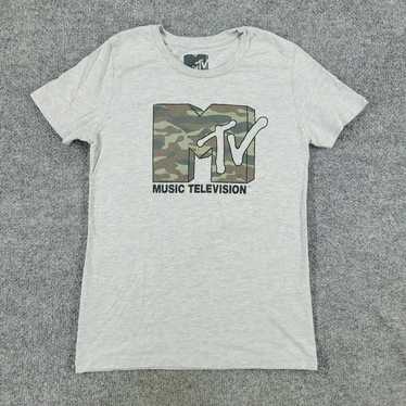 Logo 7 MTV Shirt Girl's Large Gray Music Televisi… - image 1