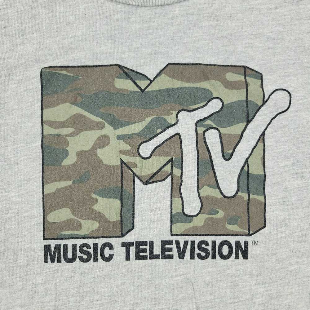 Logo 7 MTV Shirt Girl's Large Gray Music Televisi… - image 2