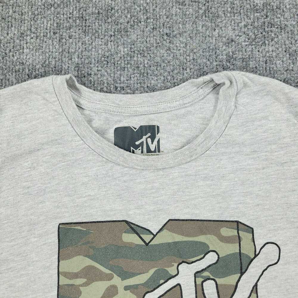 Logo 7 MTV Shirt Girl's Large Gray Music Televisi… - image 3