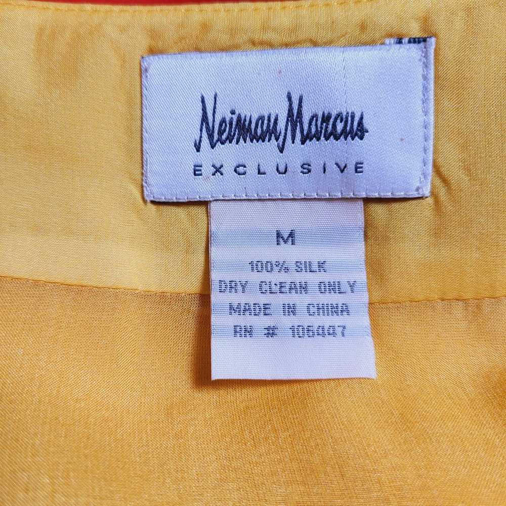 Neiman Marcus Exclusive 100% Silk Yellow Orange O… - image 11