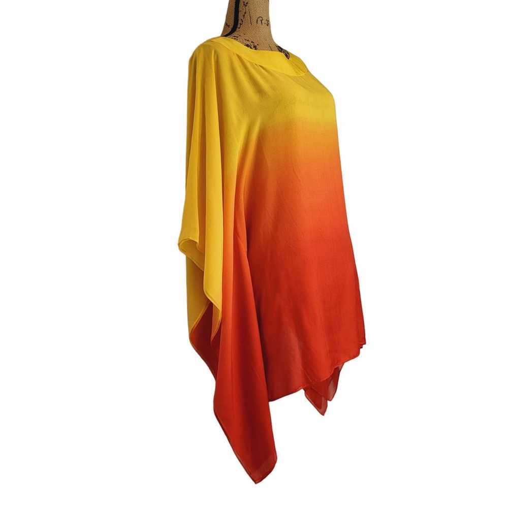 Neiman Marcus Exclusive 100% Silk Yellow Orange O… - image 5