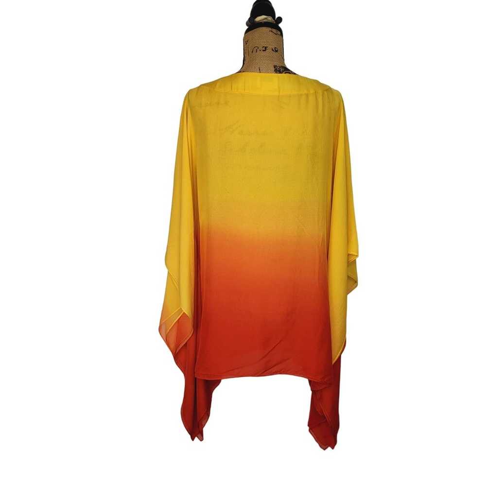 Neiman Marcus Exclusive 100% Silk Yellow Orange O… - image 7